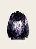 Gradient Cherry Blossom Japanese Hoodie - Small