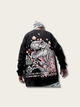 Printed Dinosaur Round Neck Japanese Sweatshirt - Medium