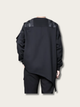 Asymmetrical Vanguard Leather Japanese Sweater - 2XL