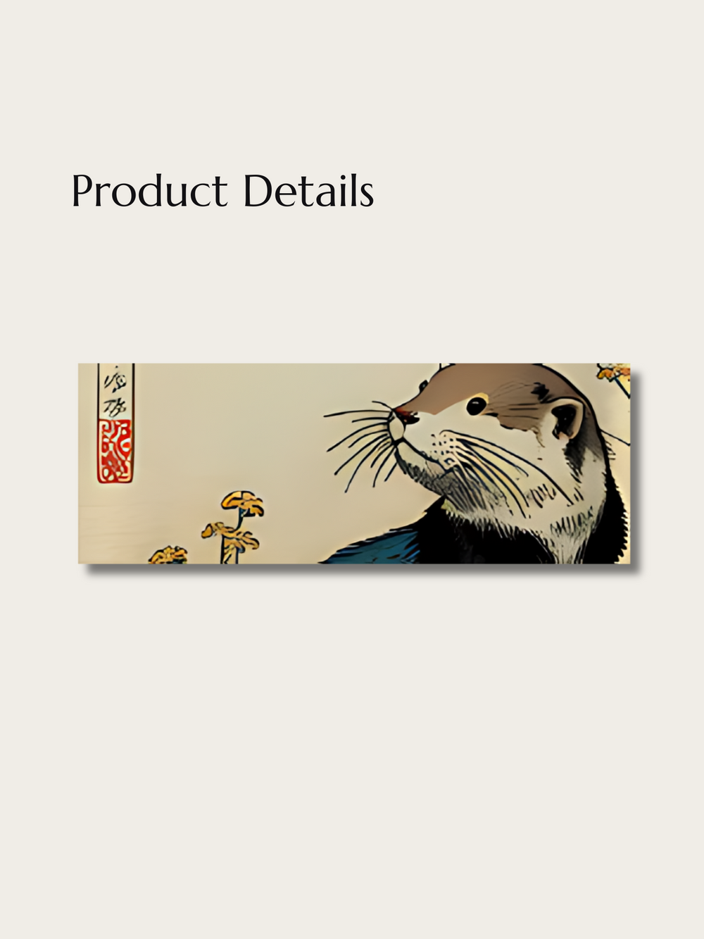 Tranquil Otter Japanese Sweatshirt - L