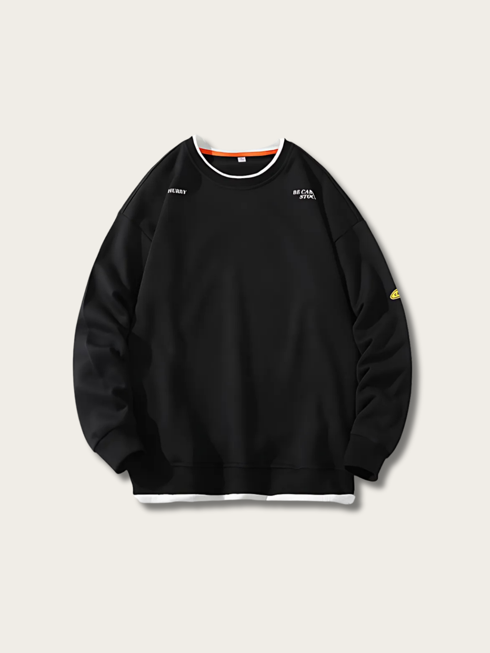 Layered Minimalist Cyberpunk Japanese Sweater - Small