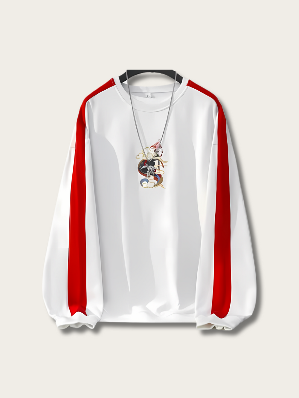 Mystical Fox Clouds Japanese Sweater - XL