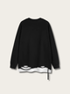 Edgy Layered Ripped Japanese Sweatshirt - Large