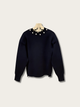 Ornate Pearl Noir Japanese Sweater - Medium