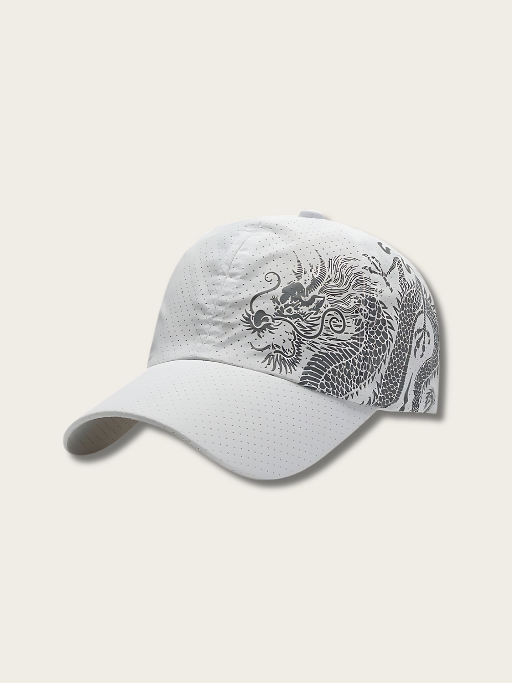 Imperial Dragon Japanese Cap - White