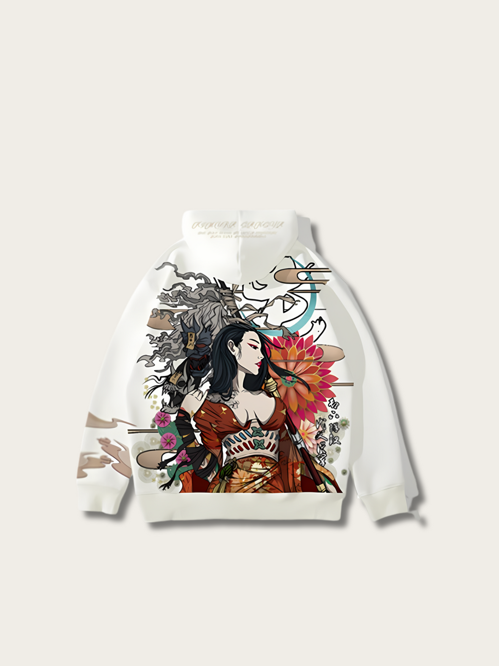 Heritage Blossom Japanese Hoodie - Large