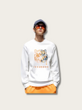 Gradient Tiger Embroidered Japanese Sweater - Small