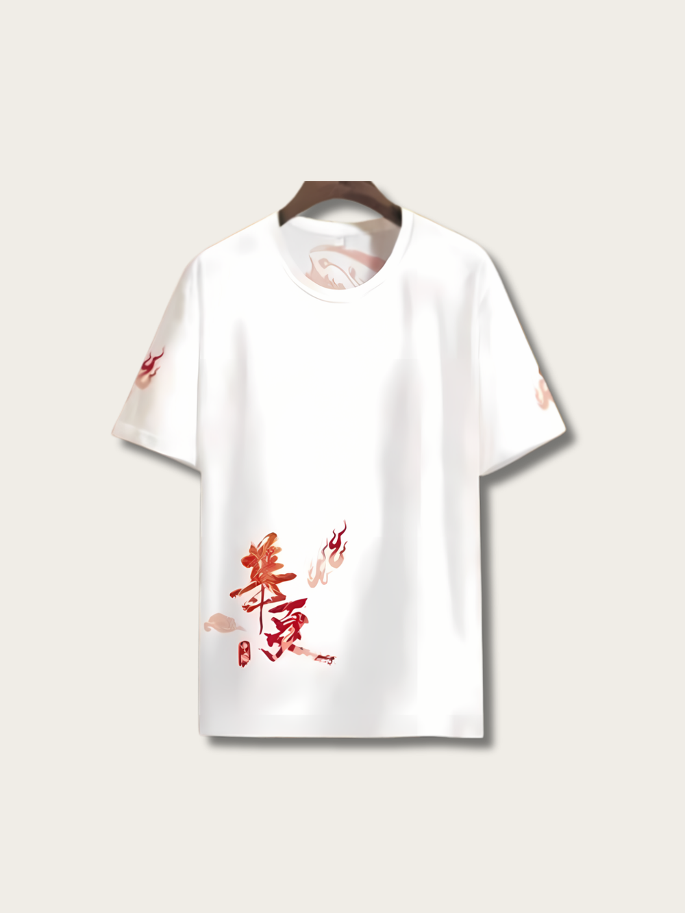 Classic Phoenix Printed Japanese T Shirt - Medium