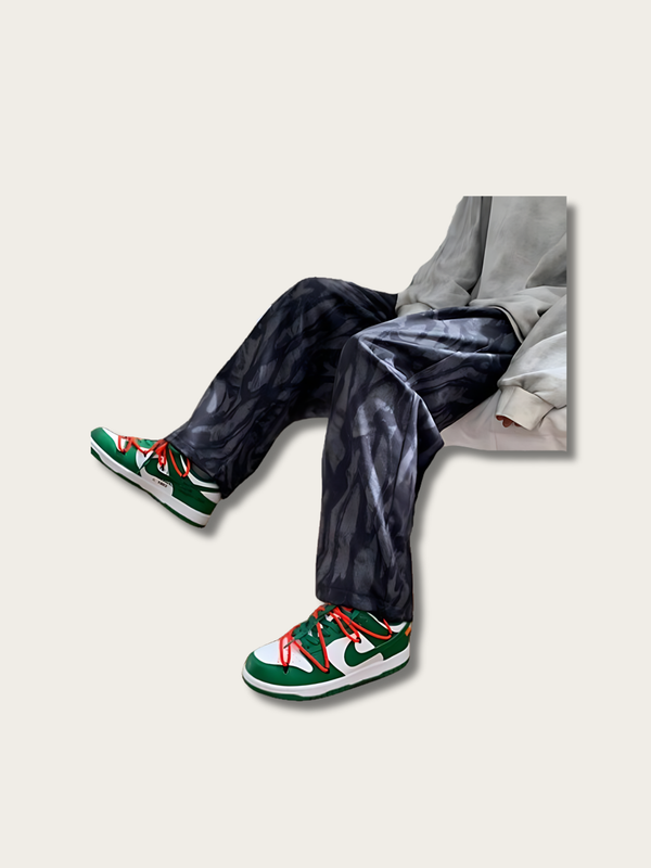 Abstract Flow Japanese Pants - Medium