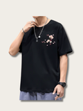 Blossom Arc Oversized Japanese T Shirt - Large