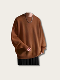 Cloud Oversized Streetwear Knit Sweatshirt - Medium