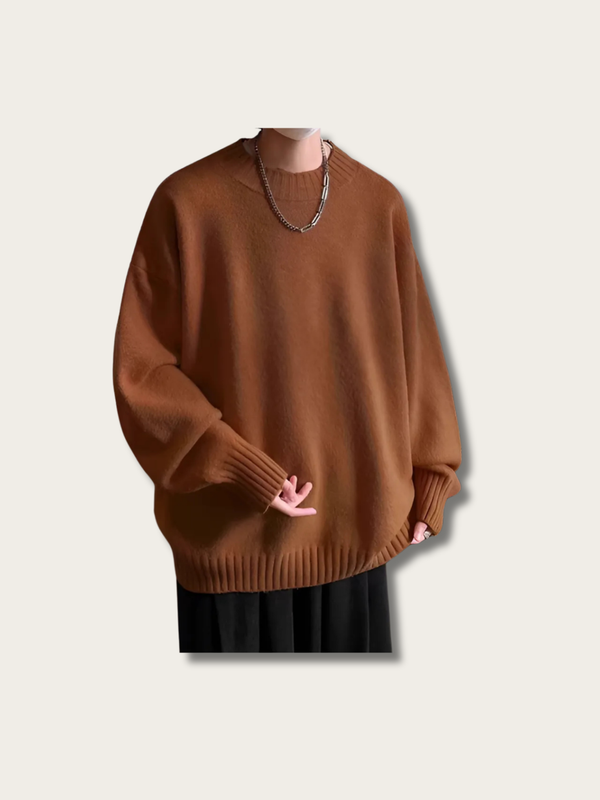 Cloud Oversized Streetwear Knit Sweatshirt - Medium