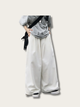 Pleated Waffle Lounge Pants - Medium