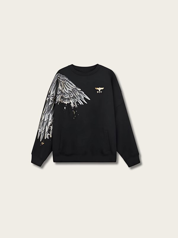 Golden Wing Emblem Japanese Sweater - XS