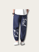 Crane Flight Relaxed Japanese Pants - Red
