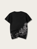 Koi Crest Wave Japanese T Shirt - Large