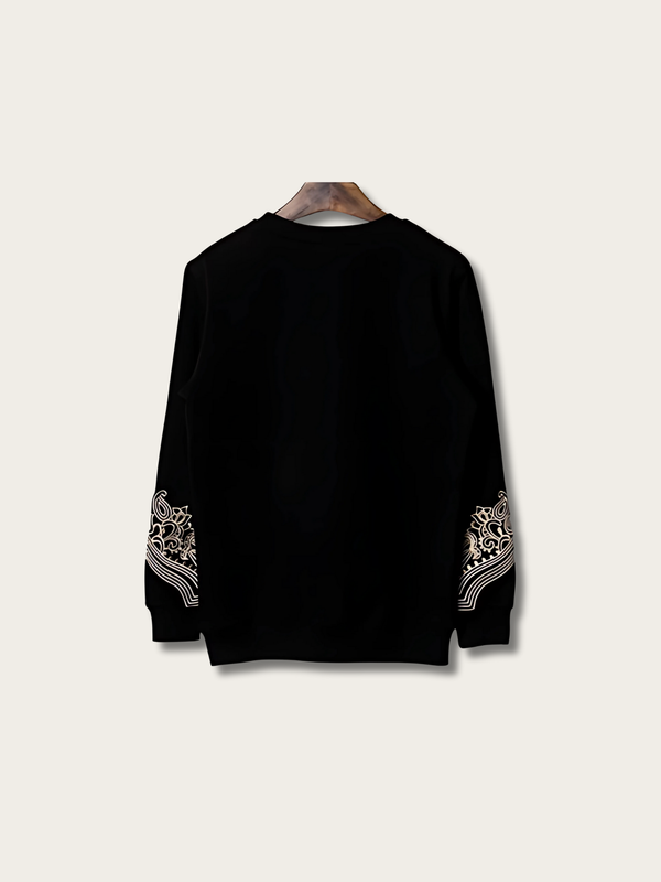 Ornamental Midnight Japanese Sweatshirt - Large