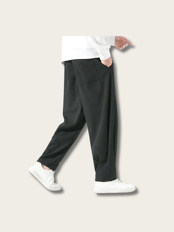 Textured Urban Flow Japanese Pants - Medium