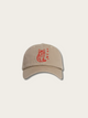 Embroidered Neko Japanese Baseball Cap - White