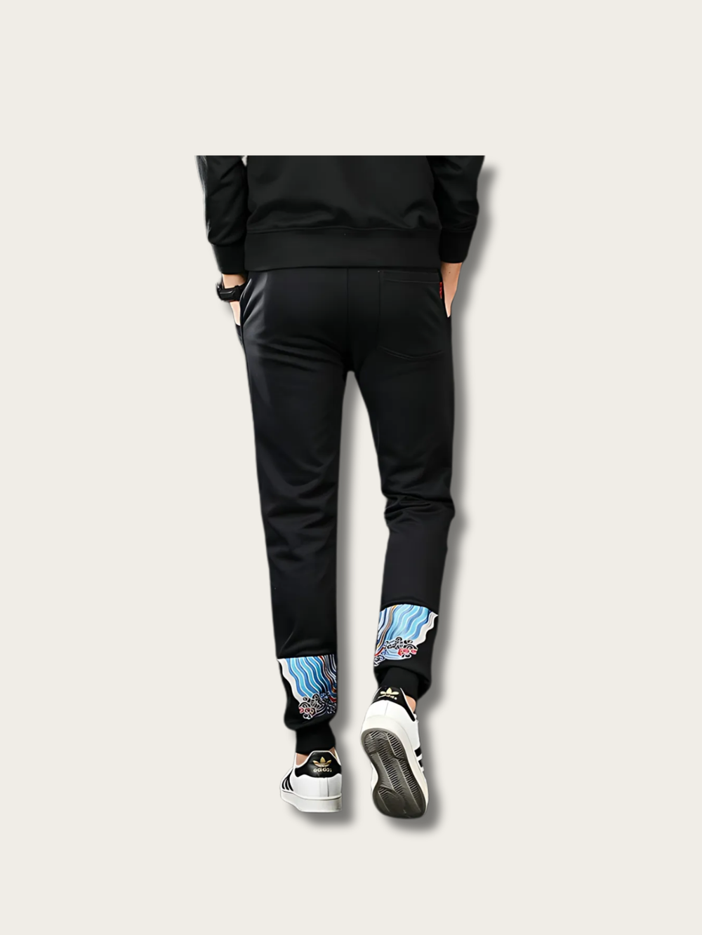 Azure Flame Dragon Japanese Pants - XL