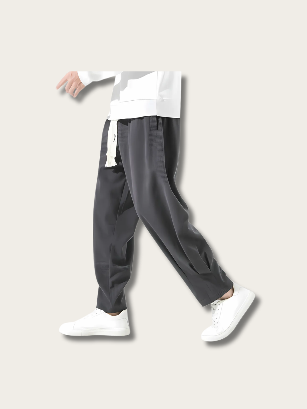 Textured Urban Flow Japanese Pants - Medium