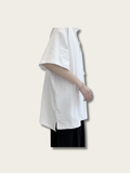 Casual Plain Oversized Japanese T Shirt - Large