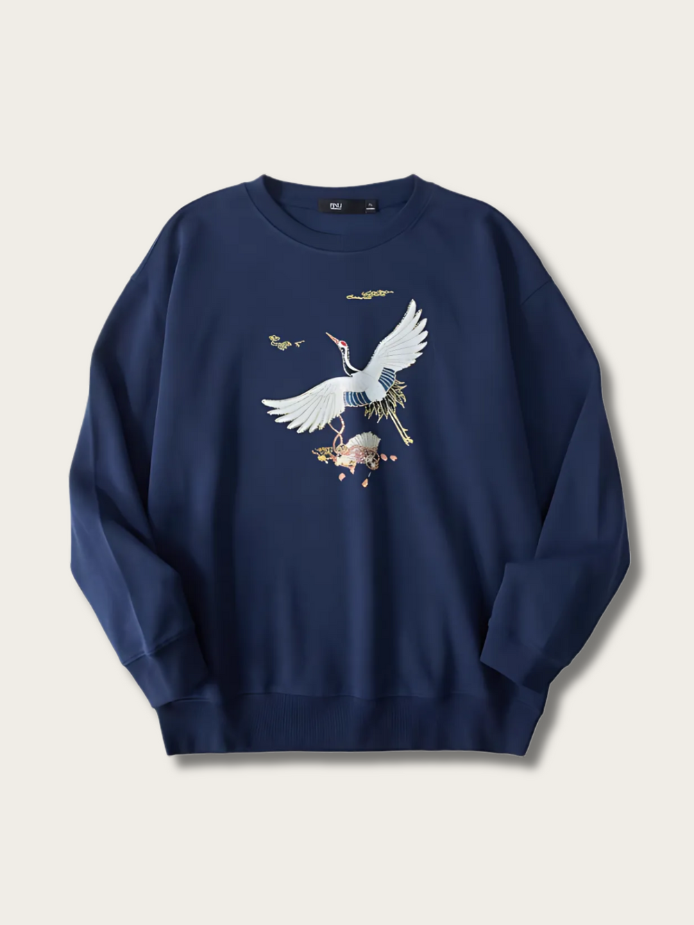 Crane Reverie Japanese Sweatshirt - Large