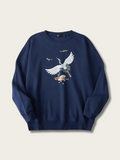 Crane Reverie Japanese Sweatshirt - Large
