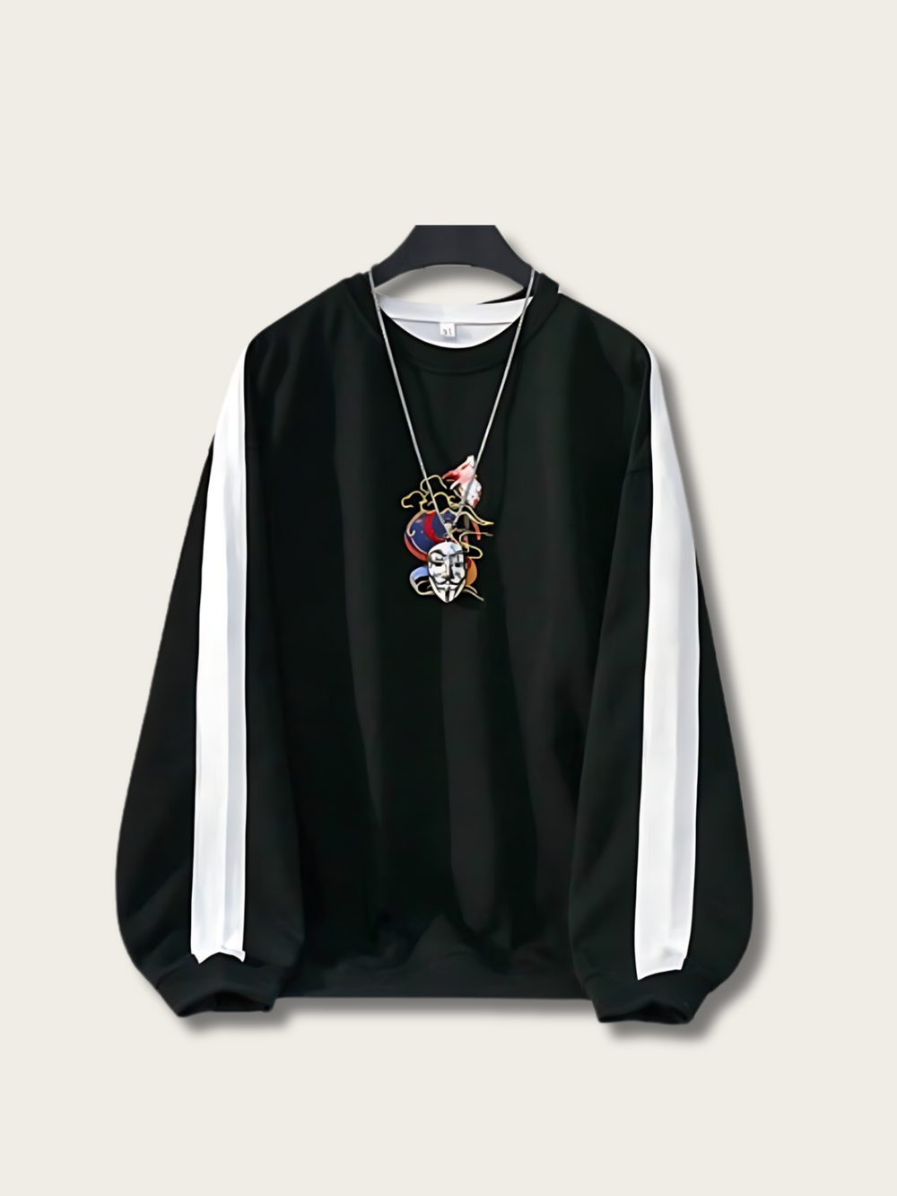 Mystical Fox Clouds Japanese Sweater - Large