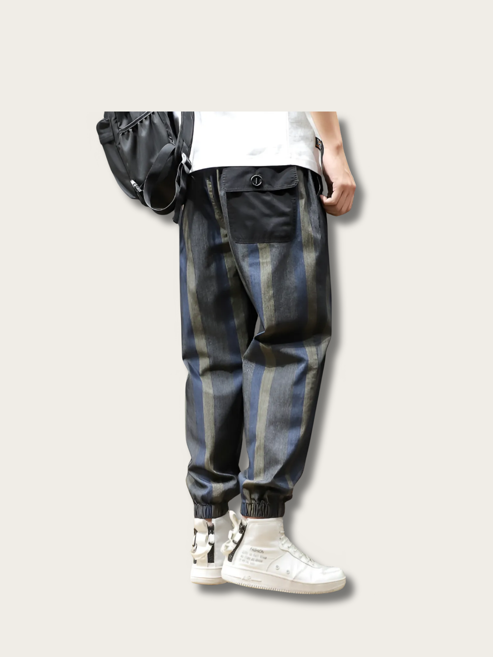 Stratus Stripe Modern Japanese Pants - Large