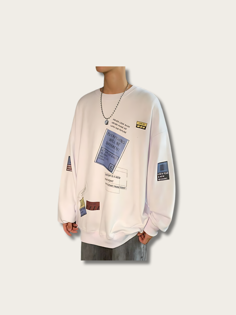 Mail Sticker Japanese Sweatshirt - Medium