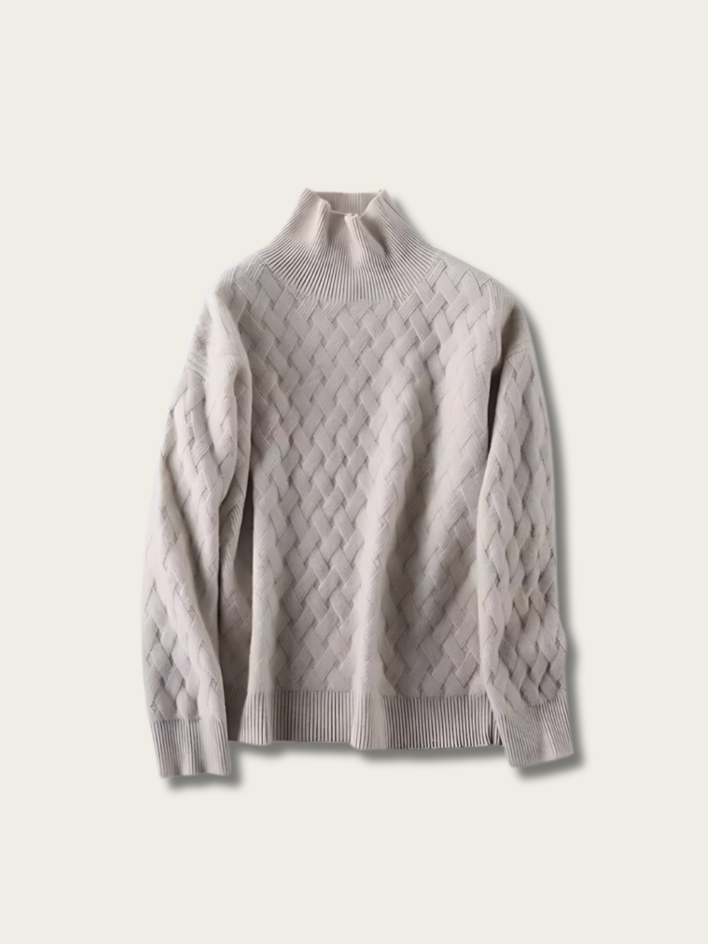 Woven Elegance Japanese Sweater - S