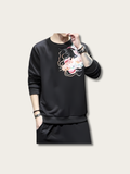 Koi Embroidered Vintage Japanese Sweater - Medium