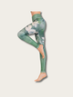 Floral Fantasy Japanese Yoga Pants - Small