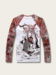 Koi Bloom Shadow Japanese Sweatshirt - Medium