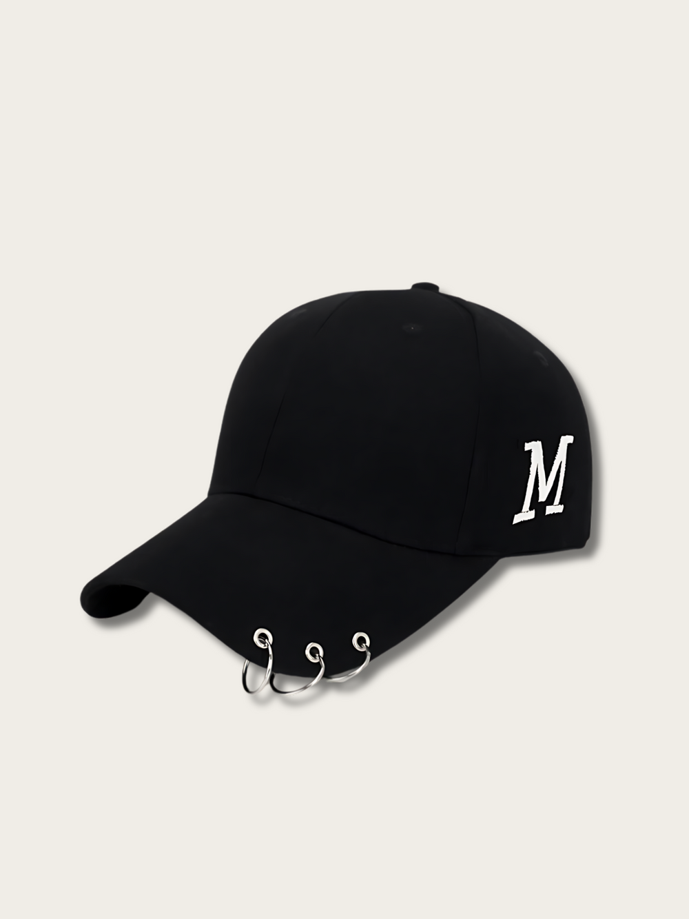 Metro Ring Japanese Baseball Cap - Black