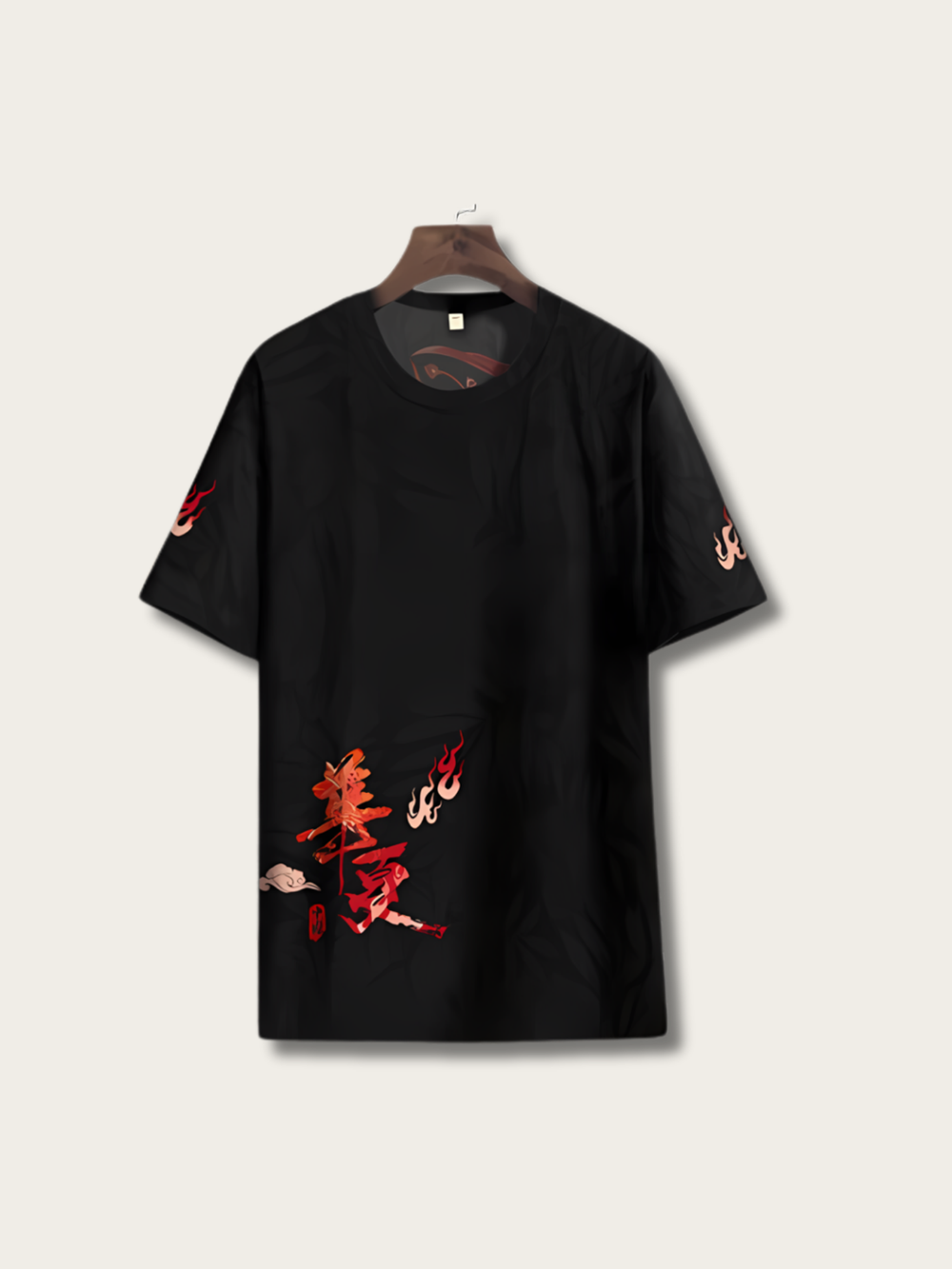 Classic Phoenix Printed Japanese T Shirt - Medium