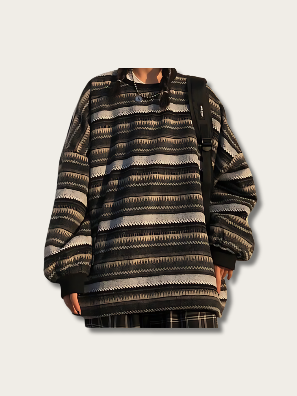 Rustic Retreat Japanese Sweater - Large