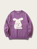 Rabbit Fleece Knit Japanese Sweater - Small