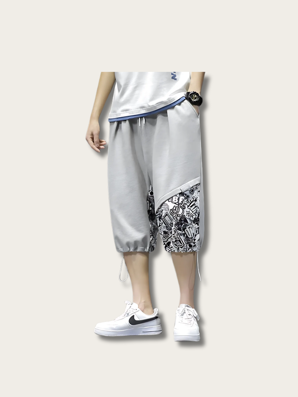 Graffiti Flow Urban Japanese Shorts - Medium