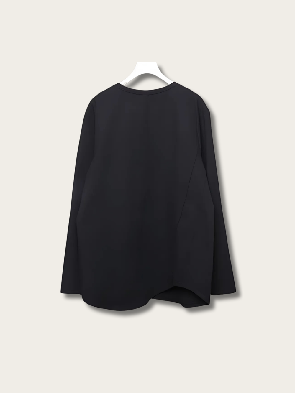 Asymmetric Flow Zipper Japanese Hoodie - Large