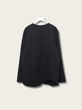 Asymmetric Flow Zipper Japanese Hoodie - Large