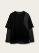 Urban Layered Stripe Japanese Sweatshirt - Medium