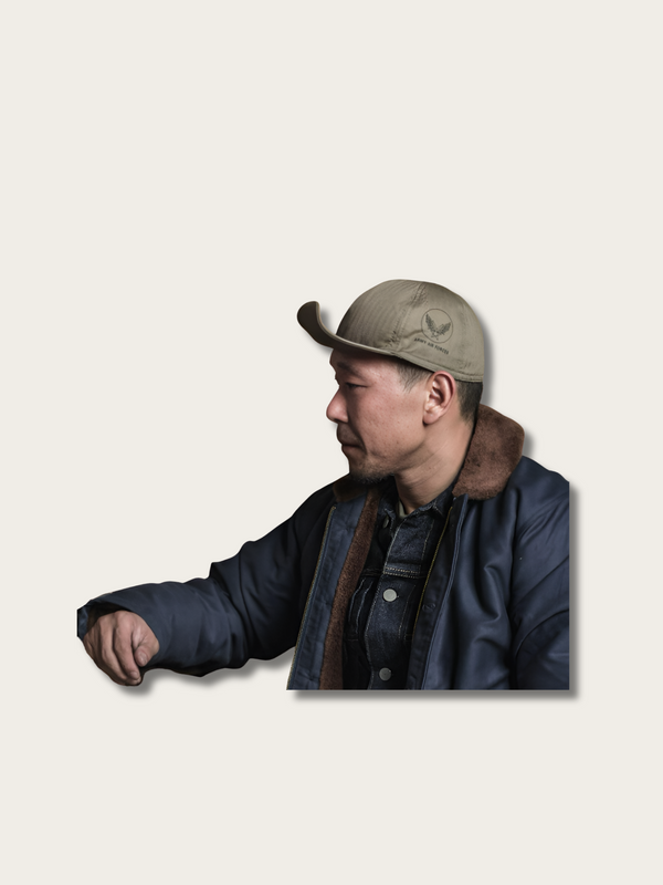 Aviator Classic Japanese Denim Cap - Blue