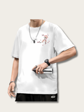 Blossom Arc Oversized Japanese T Shirt - Large