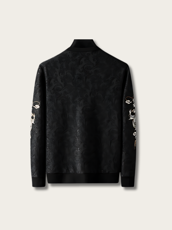 Embroidered Dragon Japanese Sweatshirt - Large