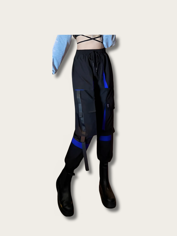Azure Edge Japanese Techwear Pants - Small