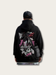 Celestial Crane Harmony Japanese Hoodie - Large