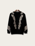 Ornamental Midnight Japanese Sweatshirt - Medium