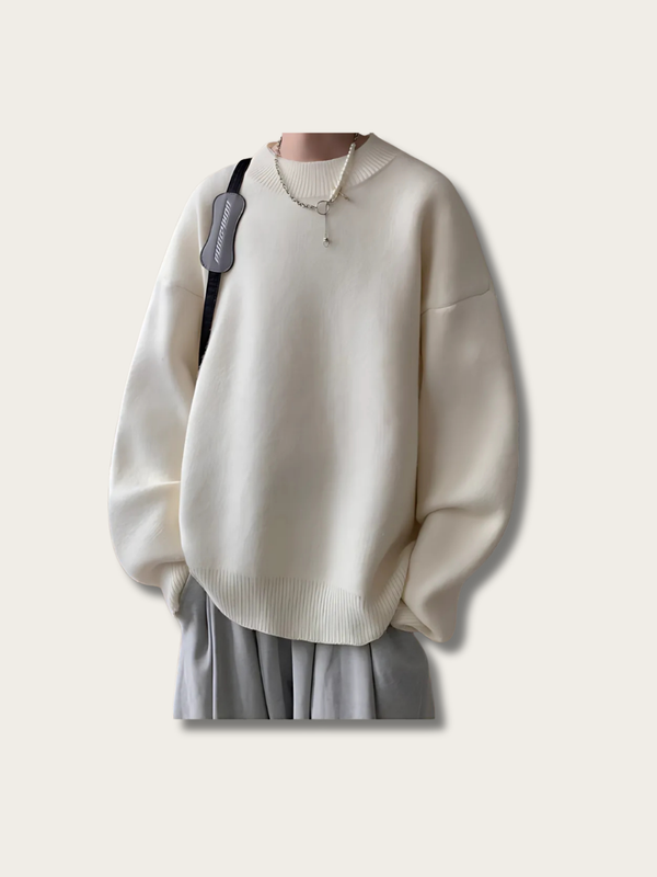 Cloud Oversized Streetwear Knit Sweatshirt - Medium